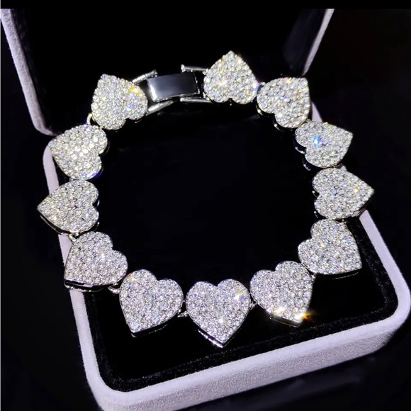 Heart link chain bracelet - Picture 1 of 1